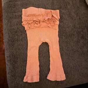 Ruffled Pink Baby Leggings